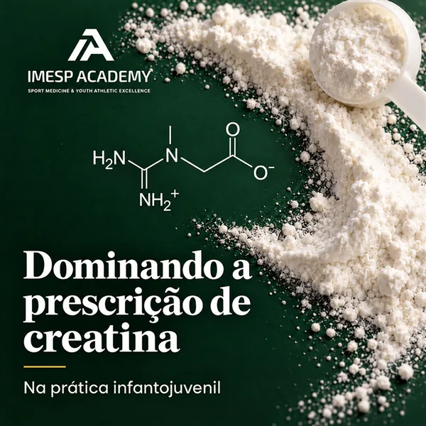 Capa de Dominando a Prescrição Segura de Creatina na Prática Infantojuvenil